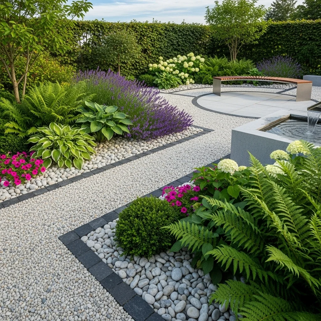 Gravel or Pebble Edging