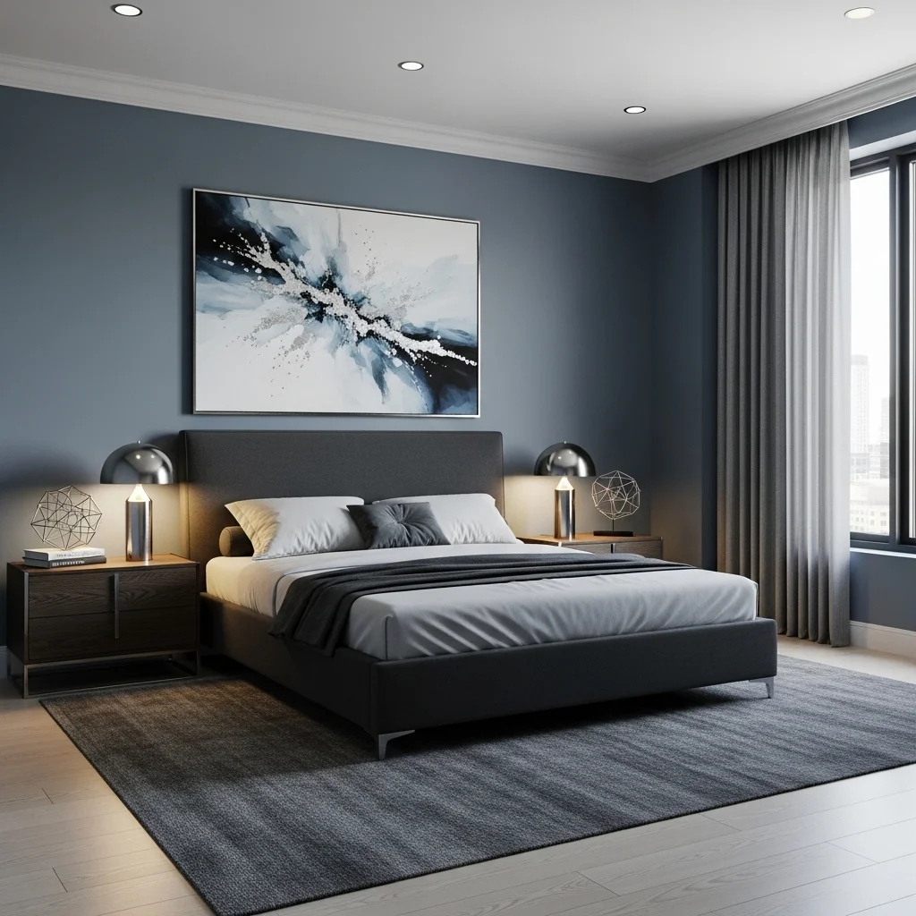 Gray and Blue for Modern Sophistication