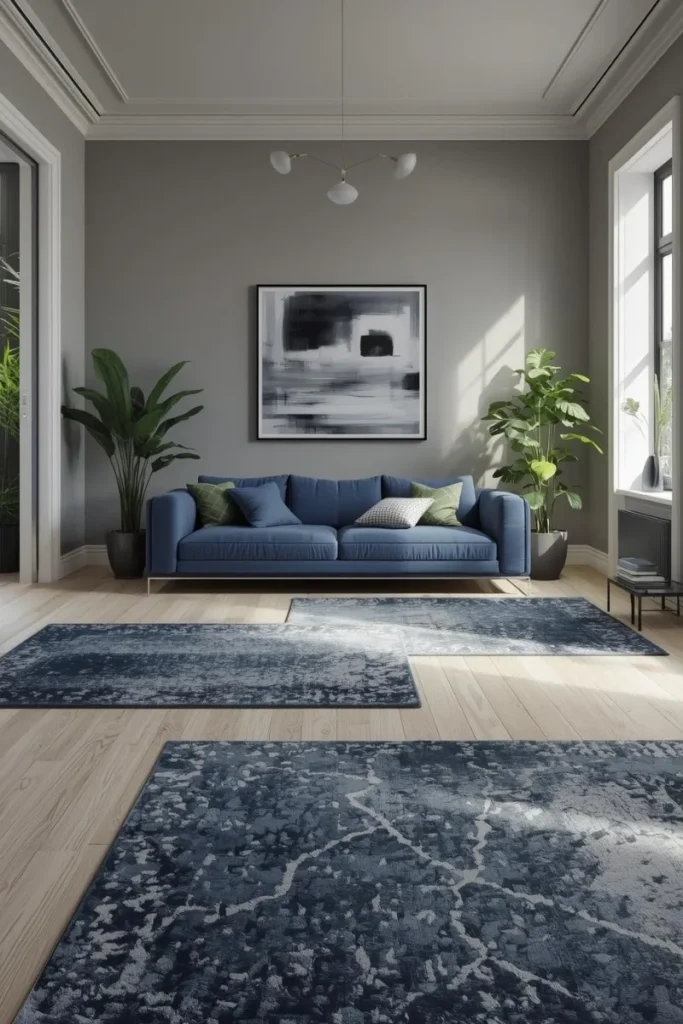  Gray and Blue for Relaxed Sophistication