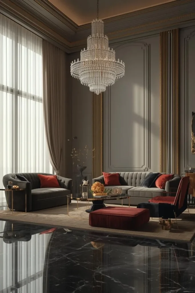  Gray and Gold for Glamorous Style