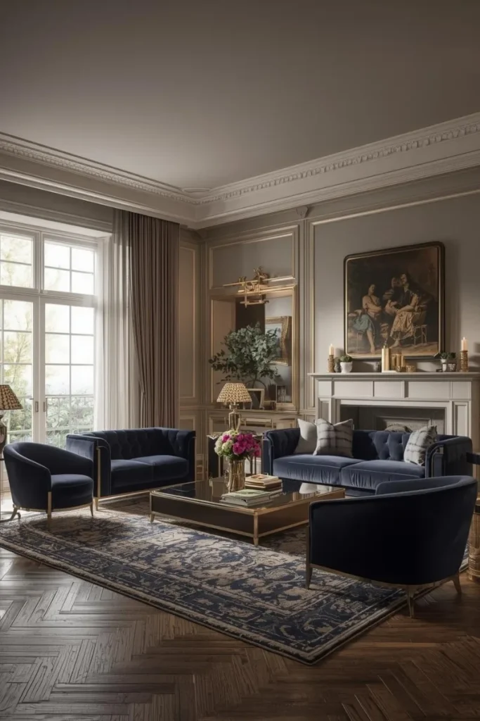 Gray and Navy for Timeless Depth