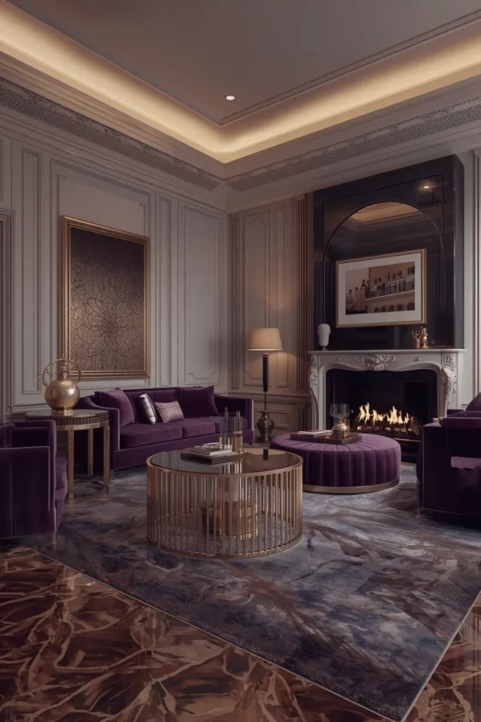 Gray and Purple for Luxe Vibes