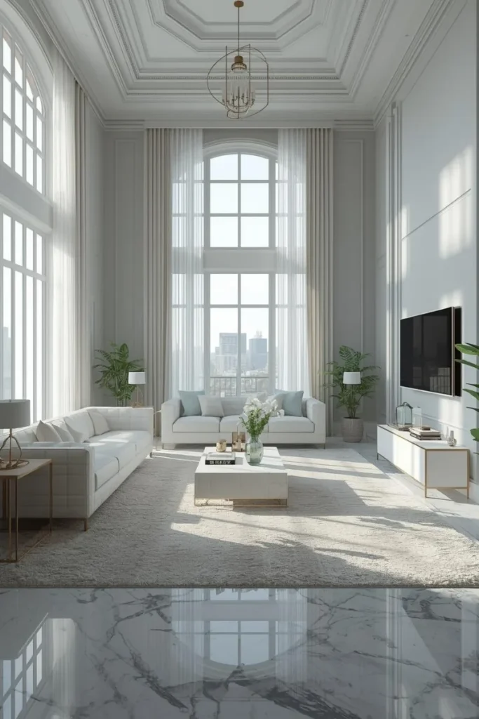 Gray and White for Crisp Elegance