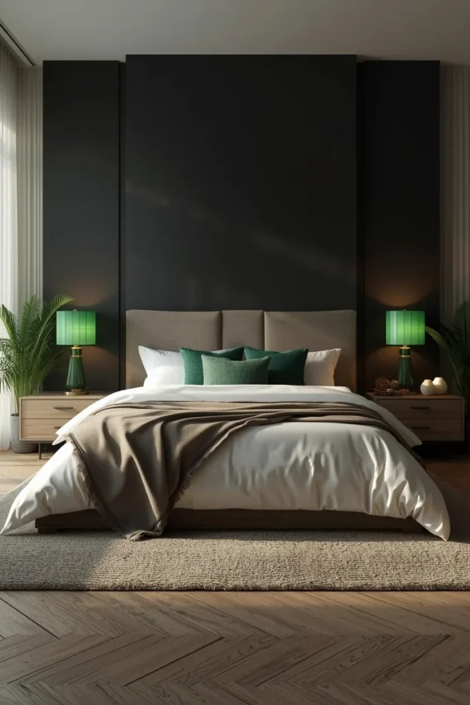 Green Bedside Lamps