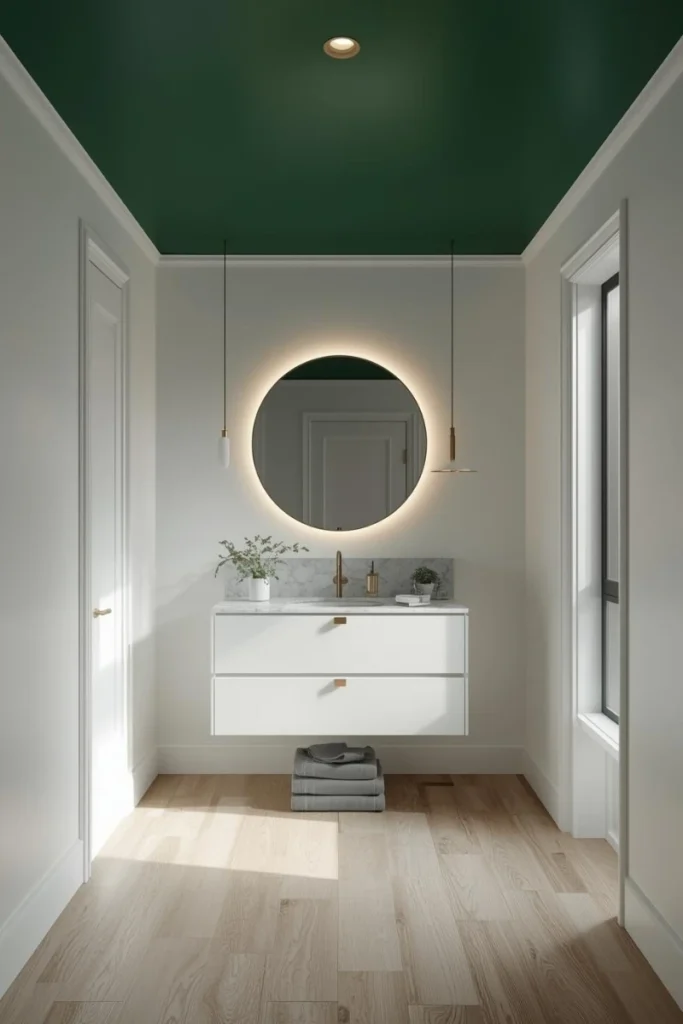 Green Ceiling for an Unexpected Pop