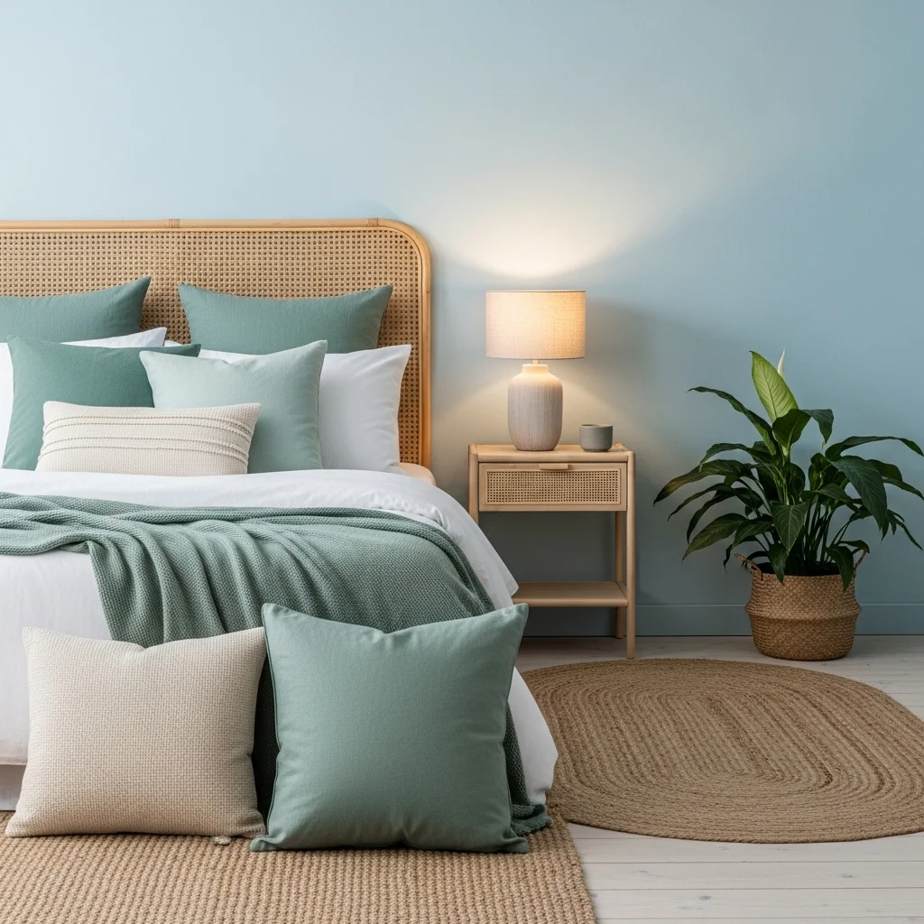 Green and Blue for Serene Harmony