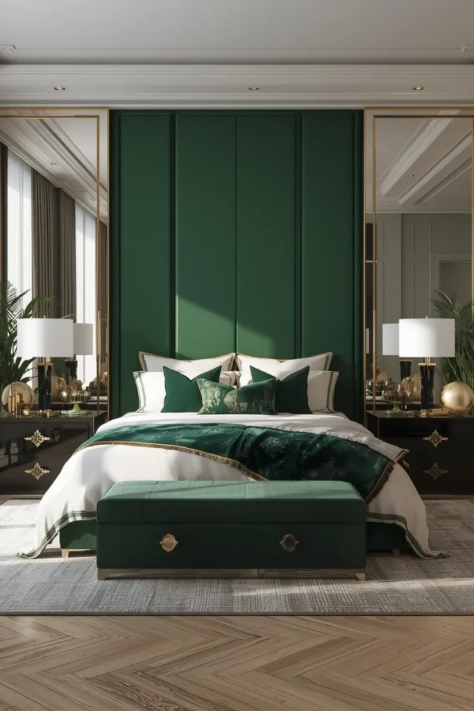 Green and Gold Accents