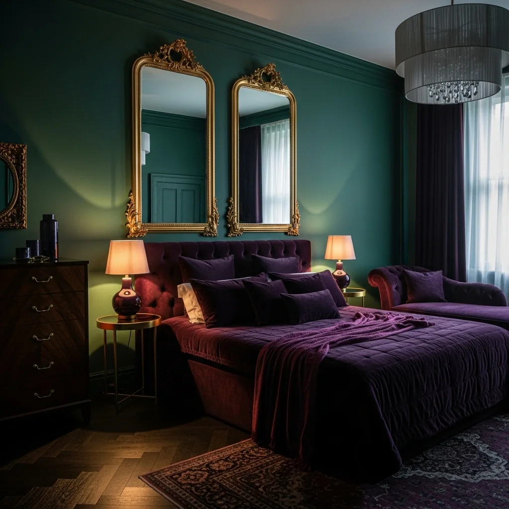 Green and Purple for Luxe Contrast