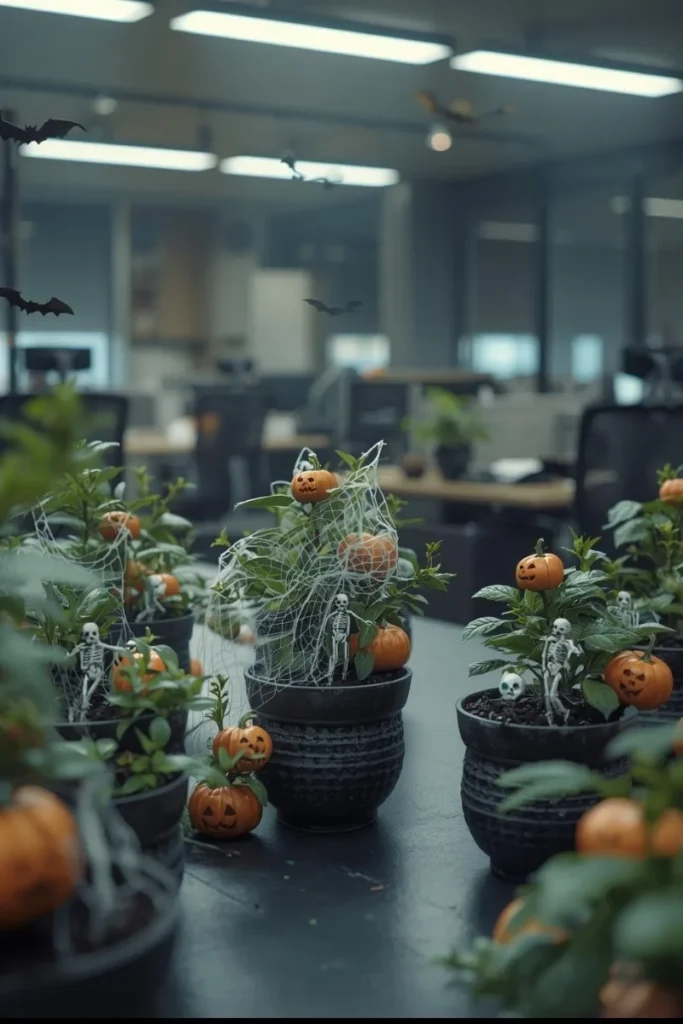 Halloween Desk Plants