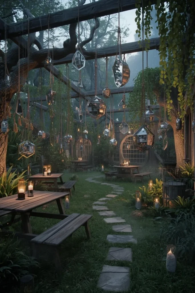 Hanging Mirrors for Reflection and Magic