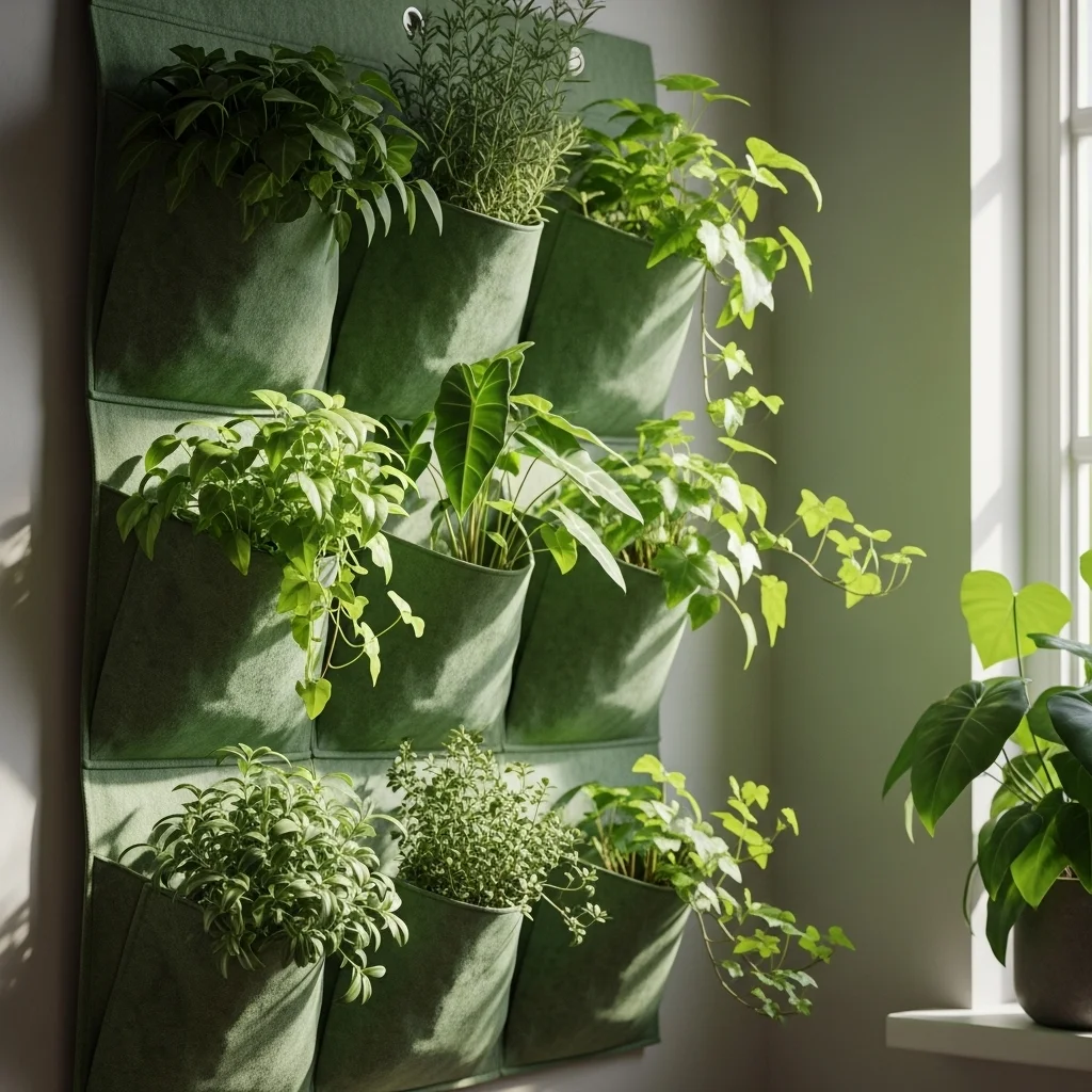  Hanging Pocket Plant Wall