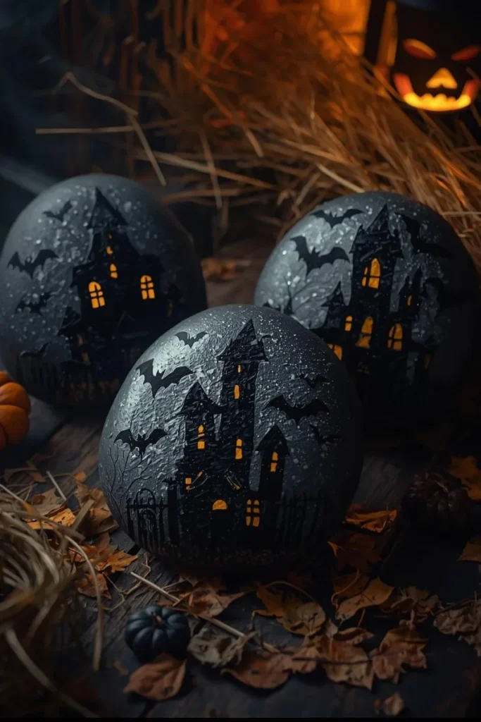 Haunted House Scene Rocks