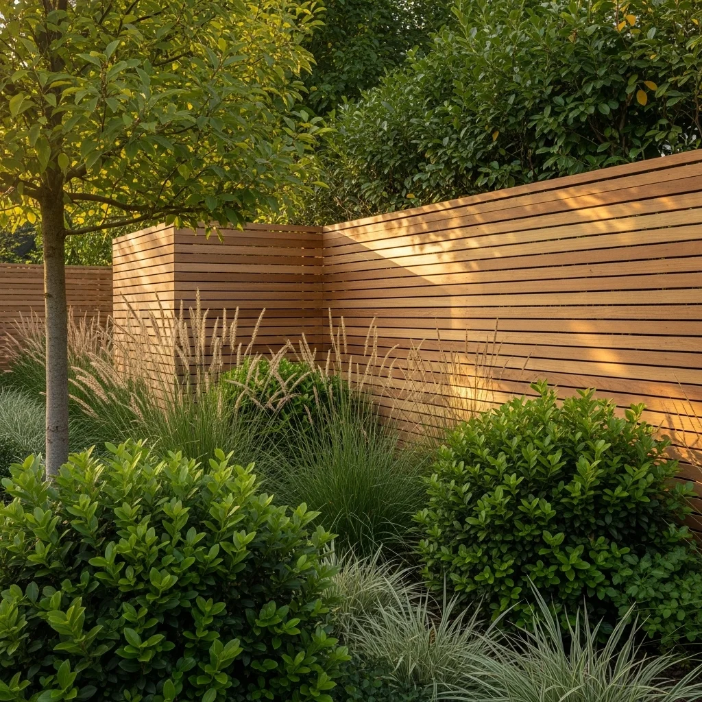 Horizontal Slat Fence