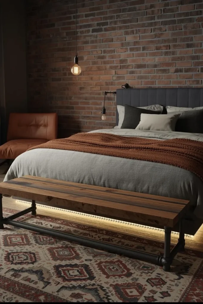 Industrial-Style Bench