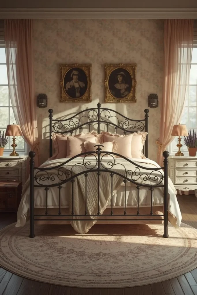 Iron Bed Frames with Curves