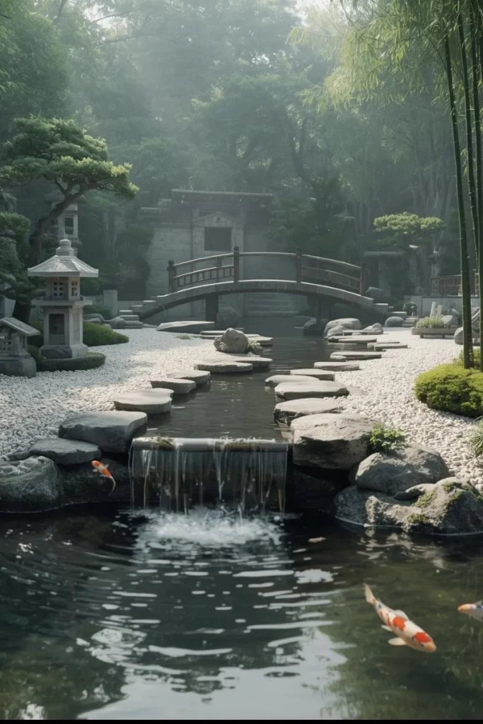 Japanese Zen Waterfall