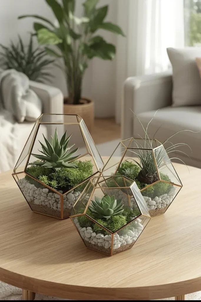 Layered Glass Terrariums
