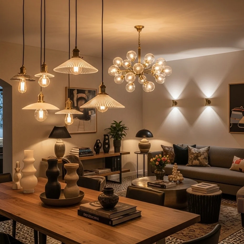 Layered Lighting Fixtures