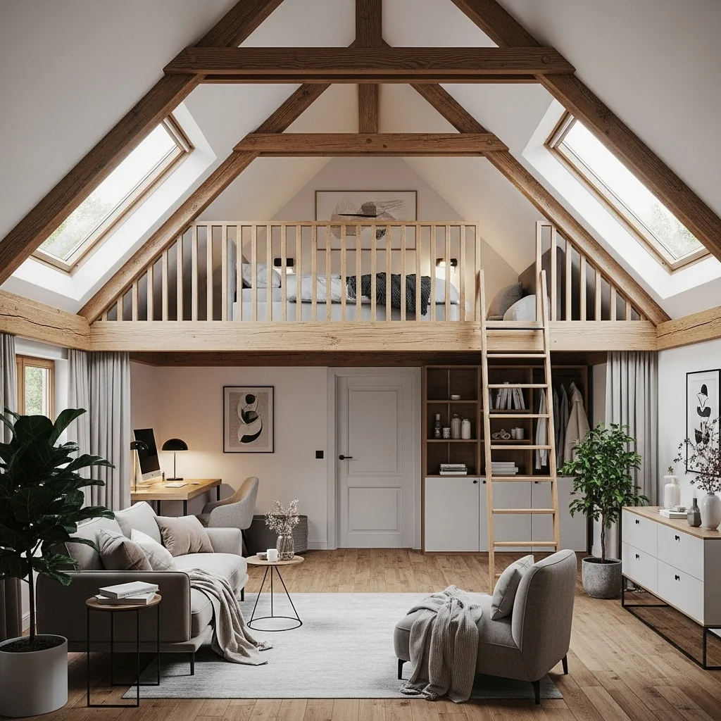  Lofted Attic Bedroom