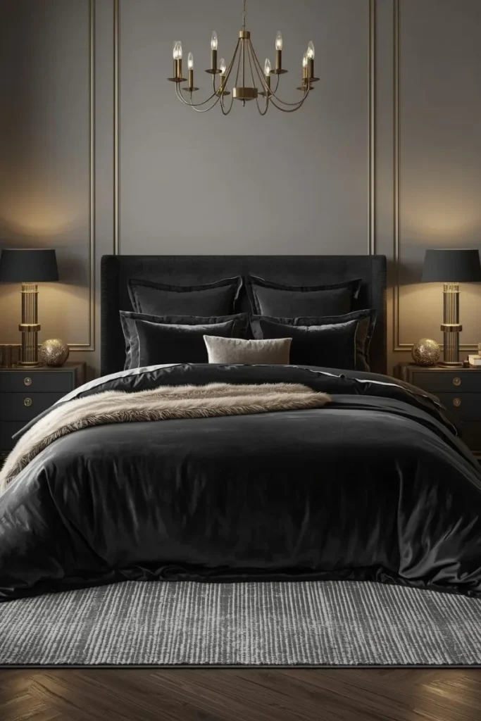 Luxurious Black Bedding