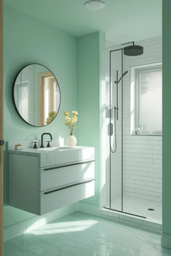 Mint Green Walls for a Fresh and Airy Feel