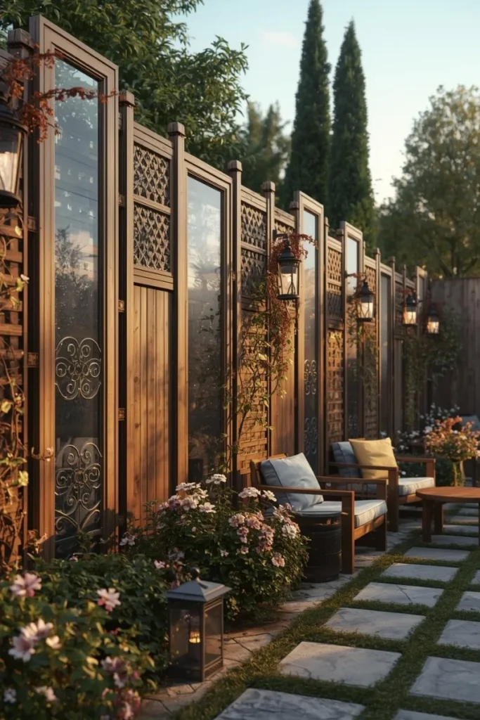  Mixed Material Fence Toppers