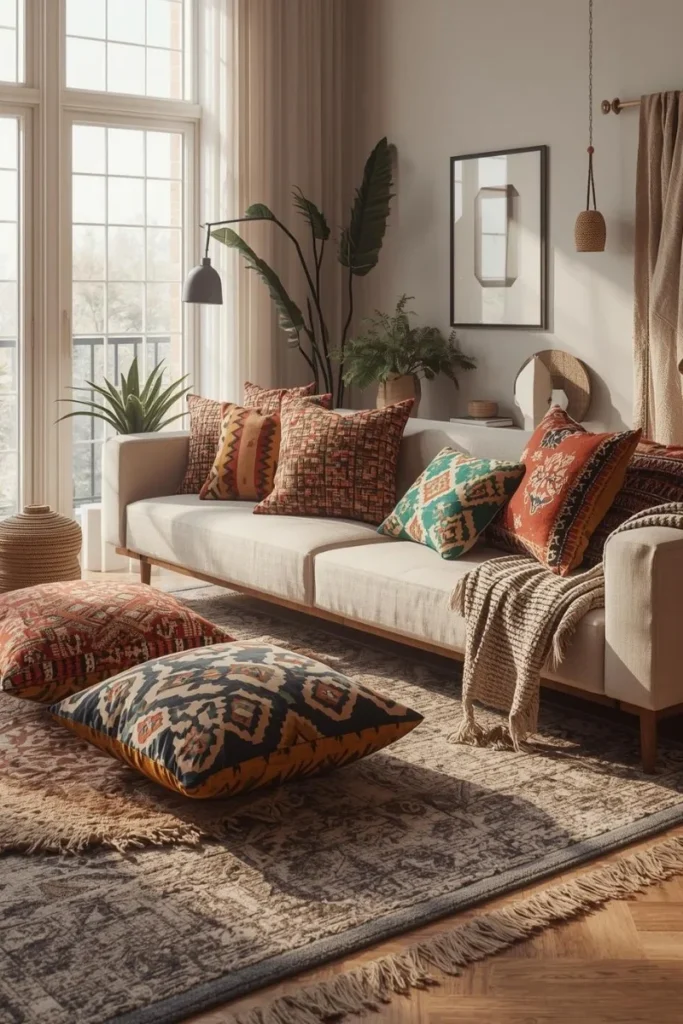 Mixed Pattern Cushions