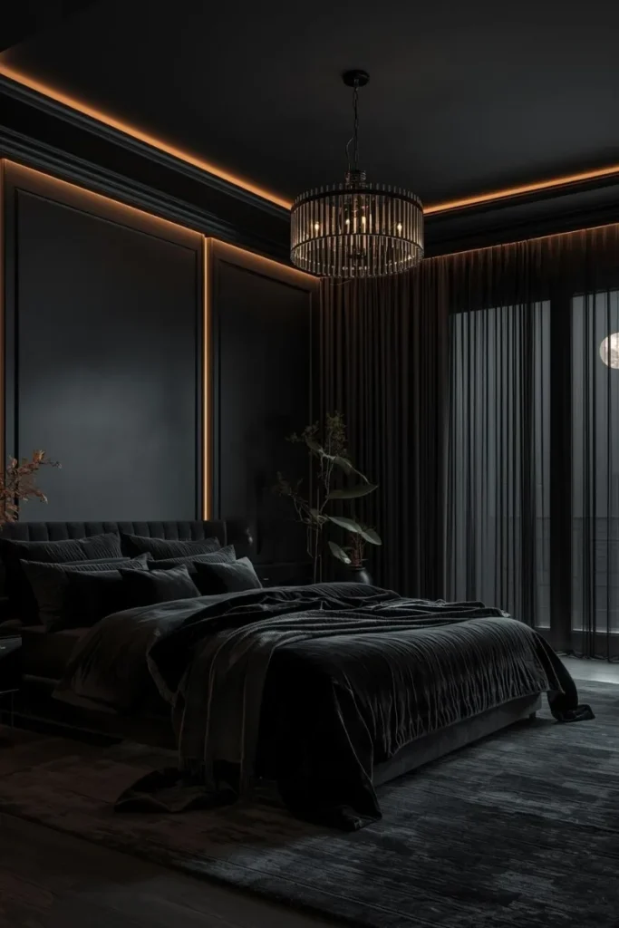 Moody Black Walls