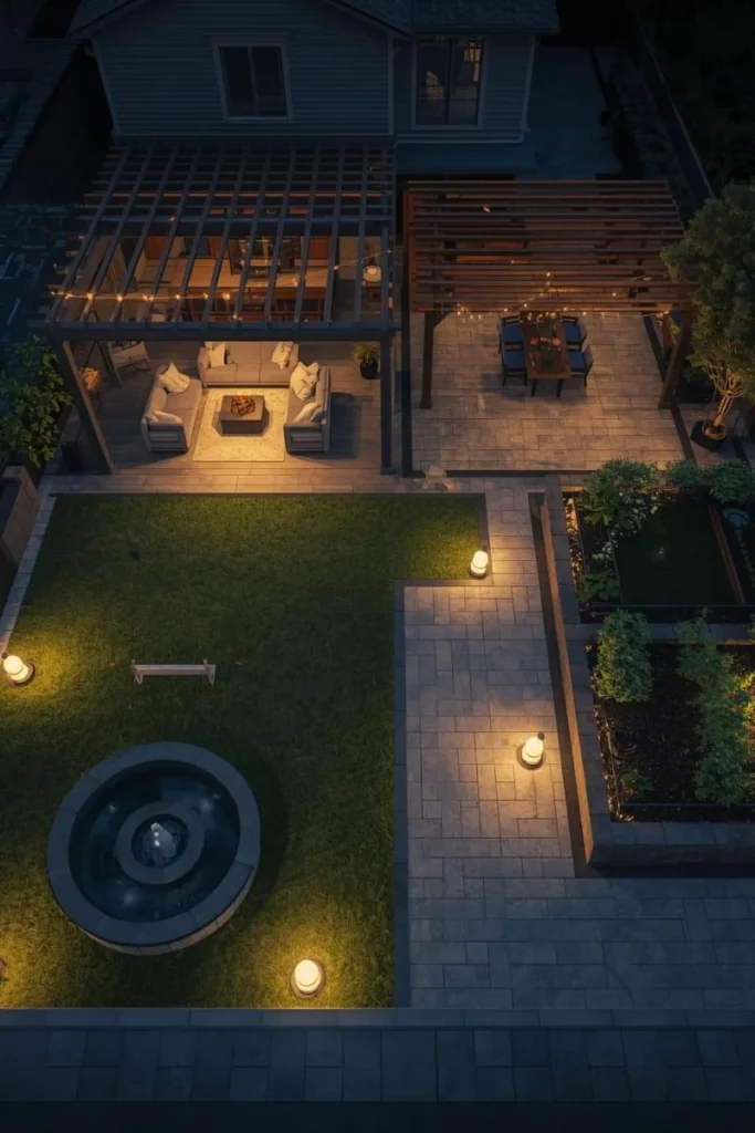 Multi-Zone Backyard Layout