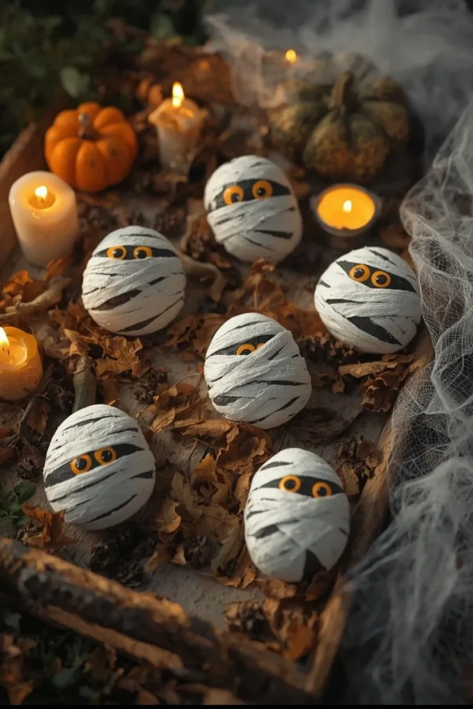 Mummy-Themed Rocks