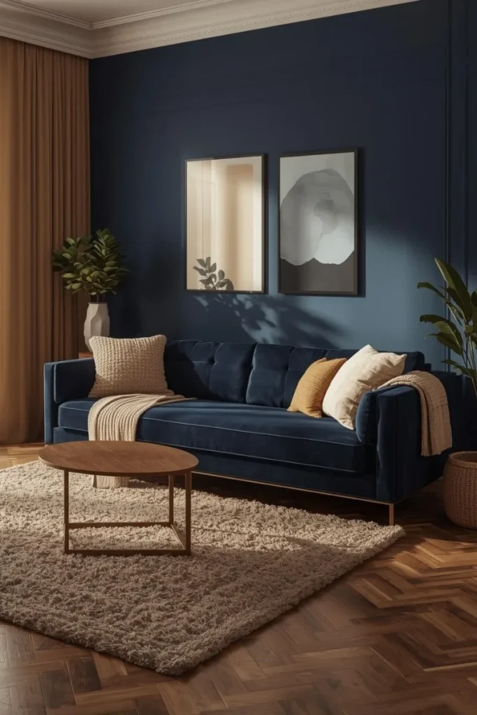 Navy Blue and Beige for Cozy Neutrality