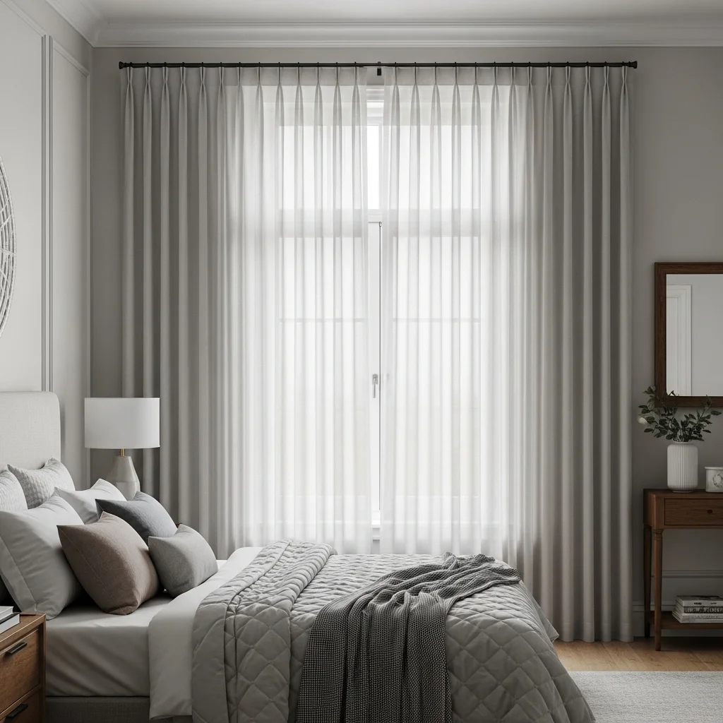 Neutral Curtains for Timeless Elegance