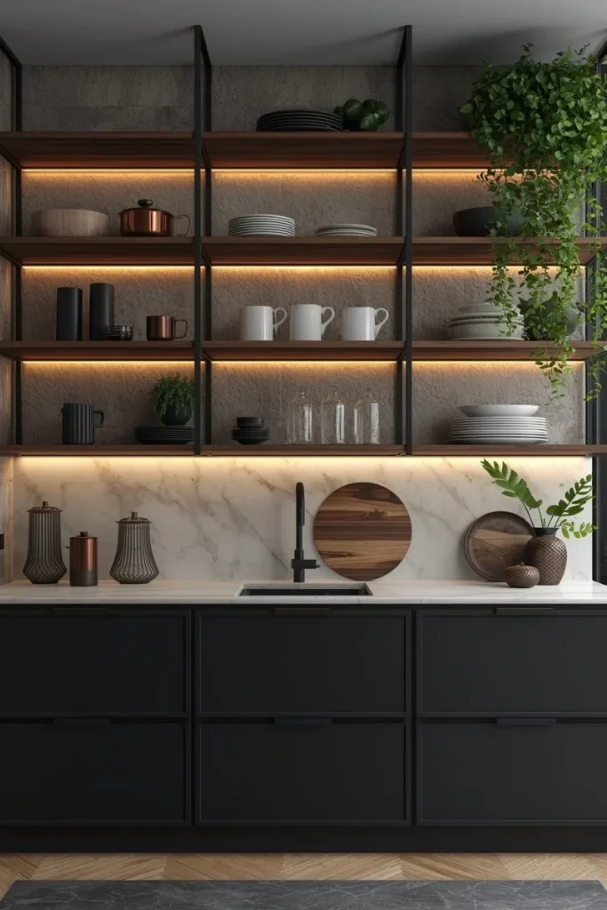 Open Shelving for Style and Function