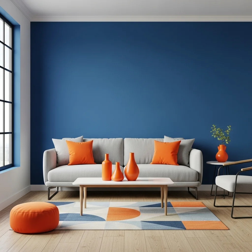  Orange and Blue for Bold Contrast