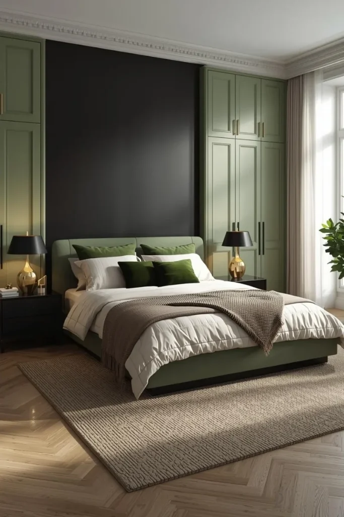 Painted Green Dressers and Wardrobes