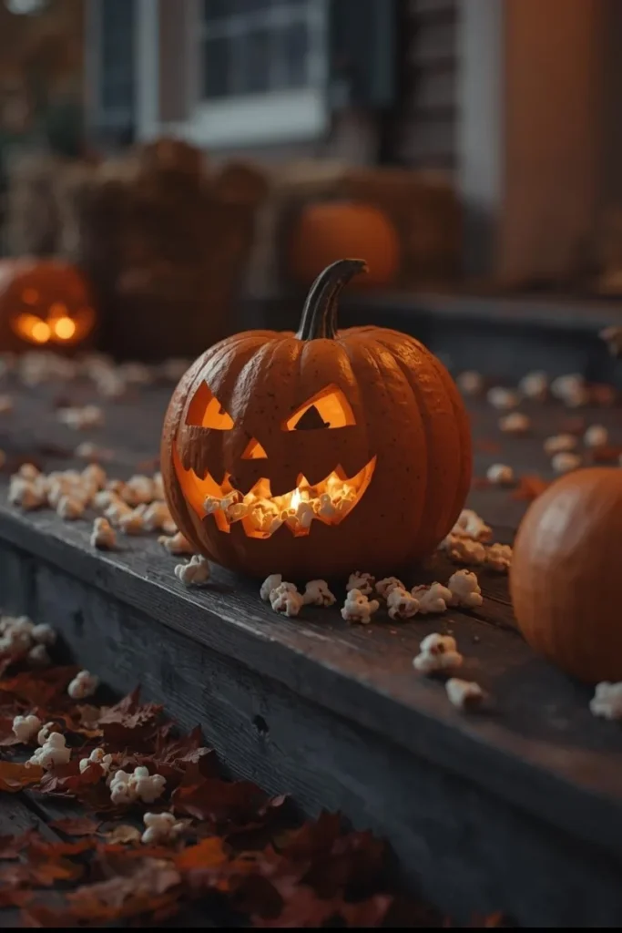 Popcorn-Eating Pumpkin