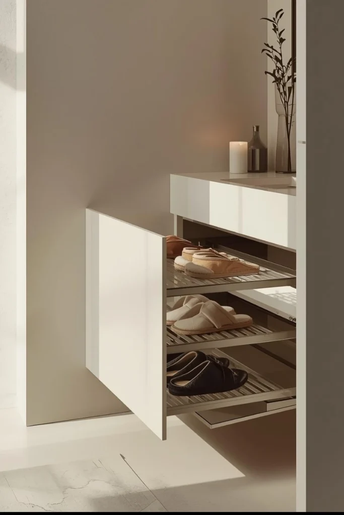 Pull-Out Shoe or Slipper Rack