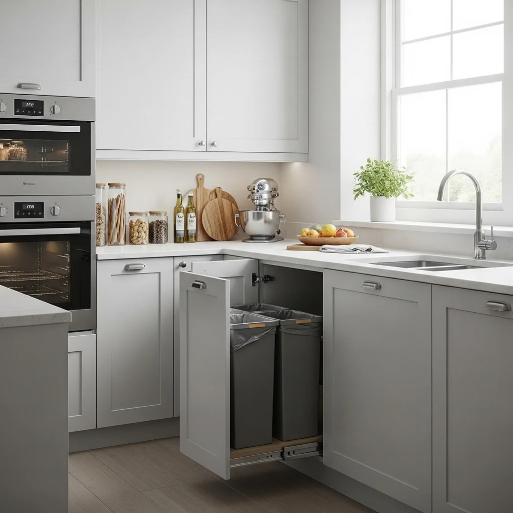  Pull-Out Trash and Recycling Bins