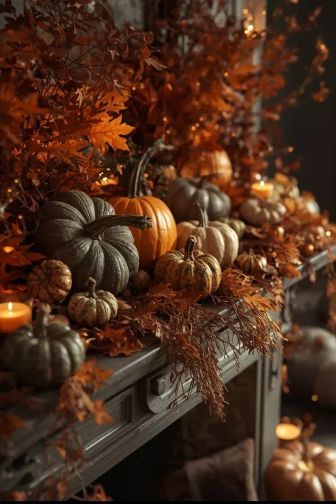 Pumpkin Patch Mantel