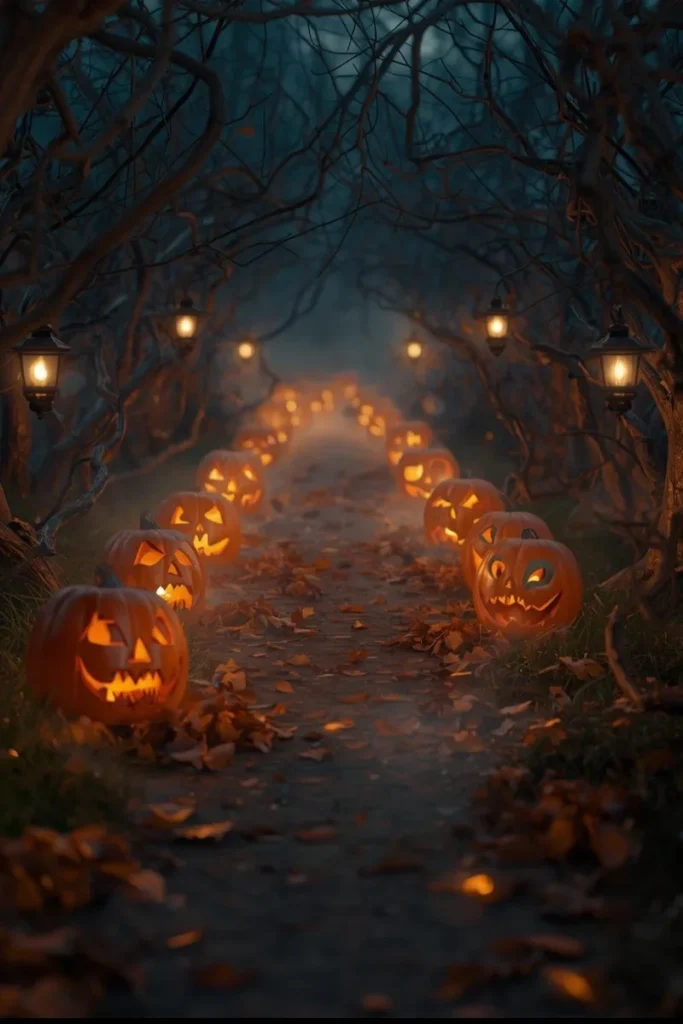 Pumpkin Pathway Lighting