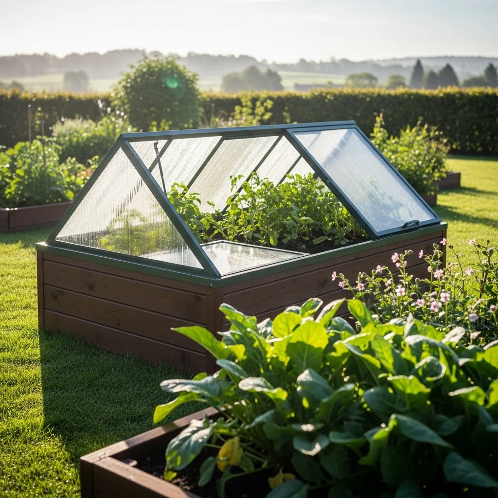  Raised Garden Bed with Cold Frame