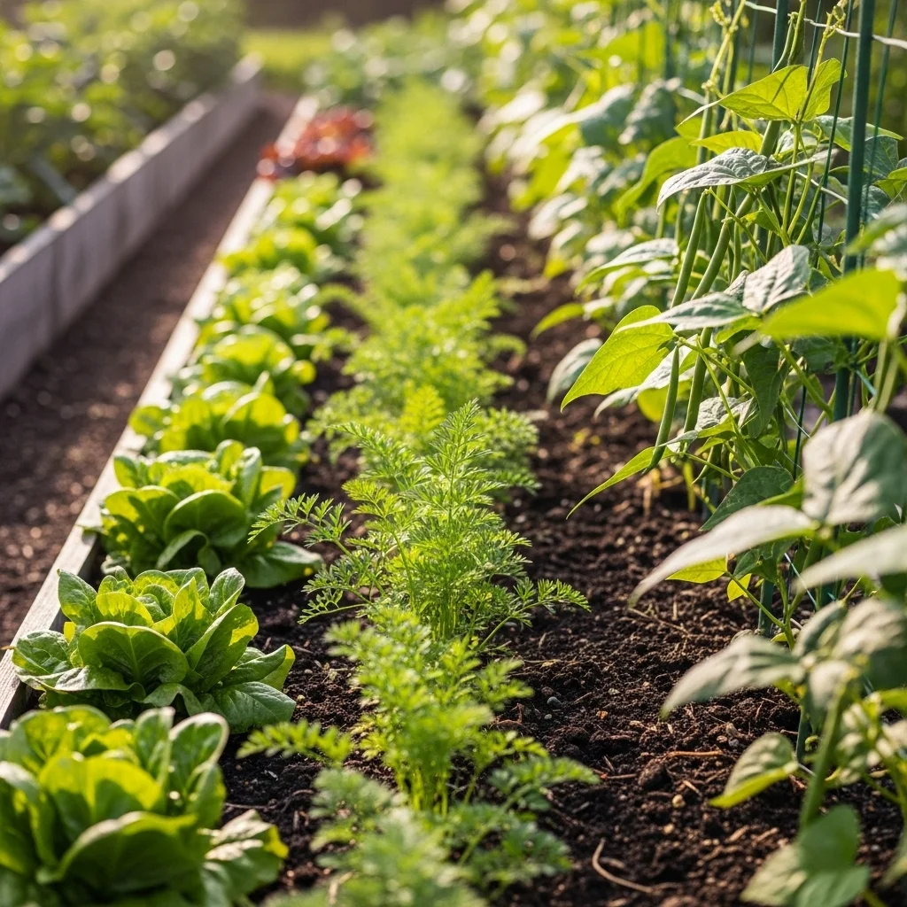  Raised Row Vegetable Garden