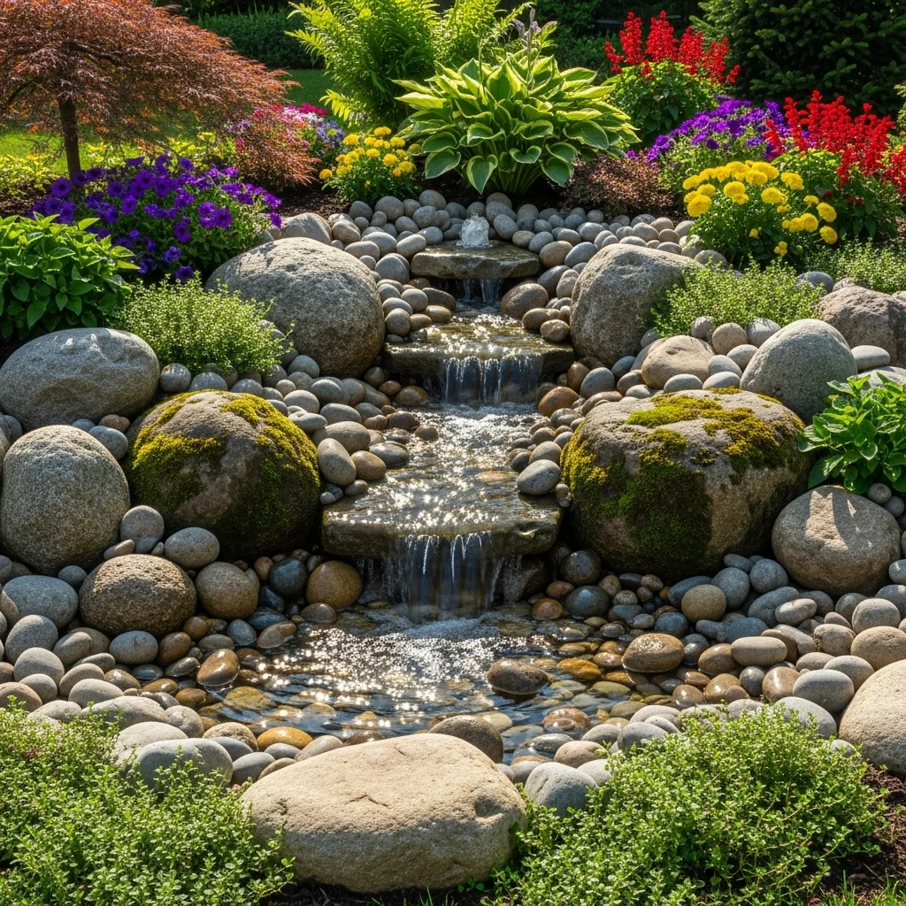 . Rockery with Water Feature