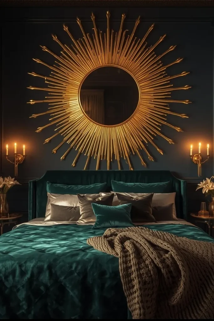 Round Sunburst Mirror