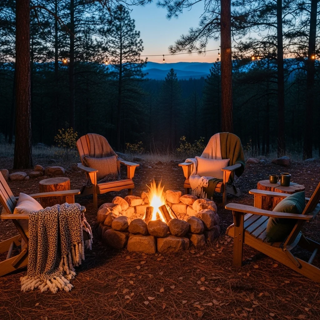 Rustic Stone Fire Pit