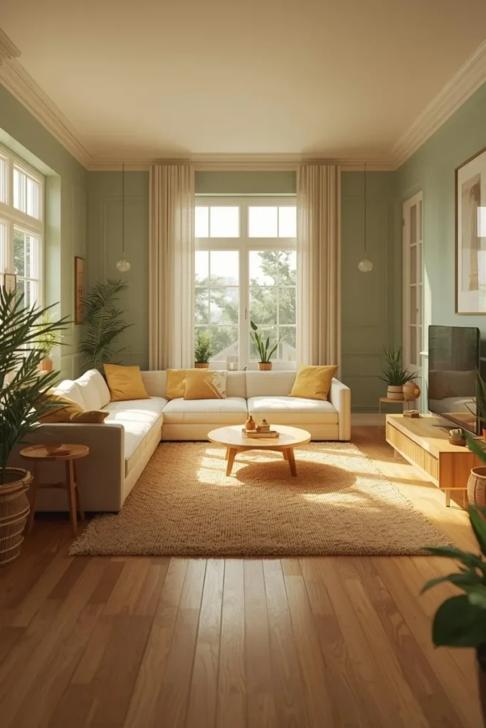 Sage Green and Beige for Warm Serenity