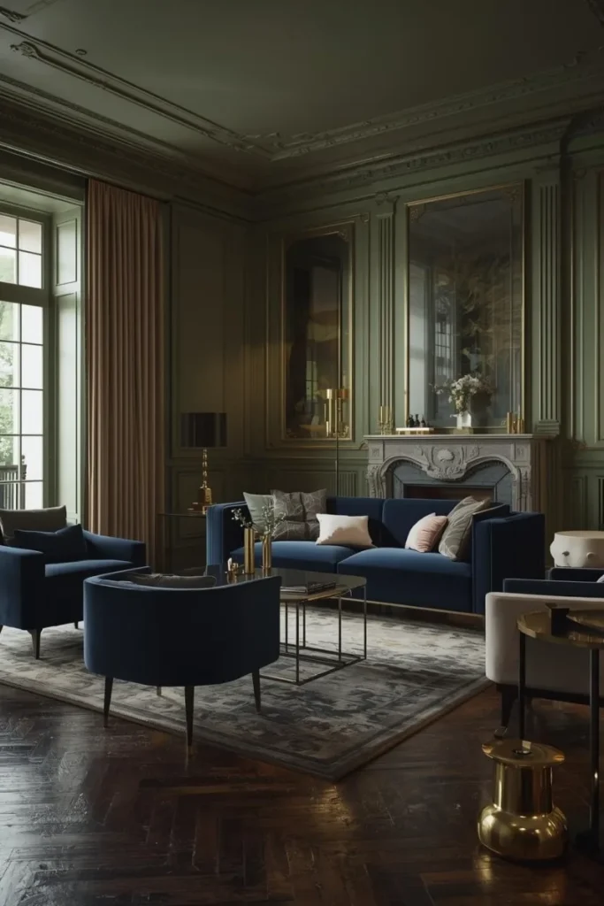 Sage Green and Navy for Timeless Depth