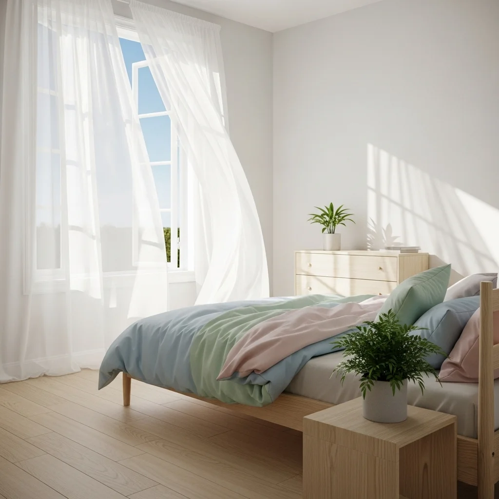 Sheer White Curtains for Airiness