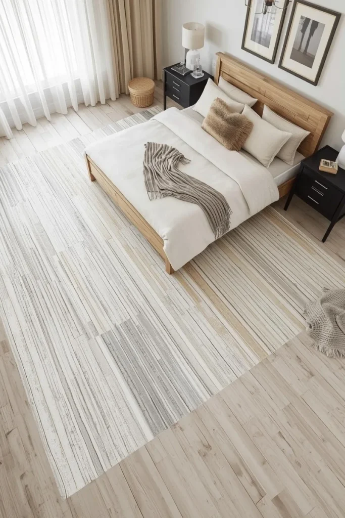 Shiplap-Inspired Striped Rugs