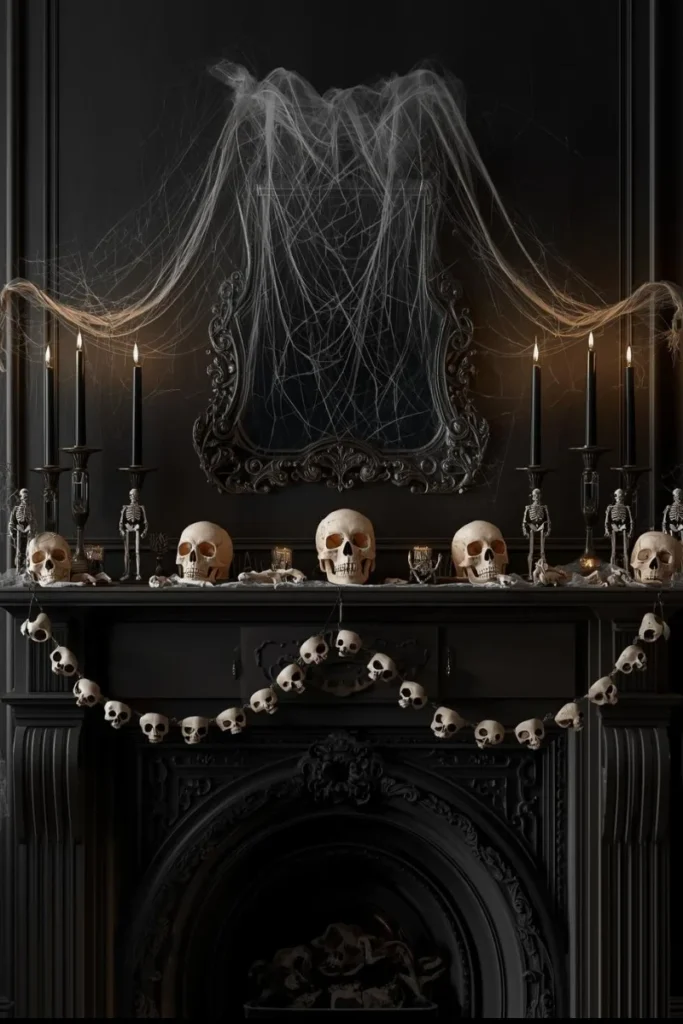 Skeleton & Skull Mantel